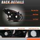 for 2008-2013 Nissan Rogue Headlights Chrome Pair