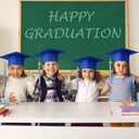 Berlune Child Size 2026 Preschool Grad Caps Bulk Kindergarten Graduation Cap Grad Hats with Metal 2026 Tassel for Preschool