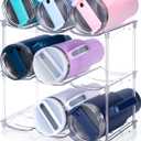 Stackable Water Bottle Organizer for Stanley 40 oz Tumbler, Water Bottle Holder for Cabinet, Pantry Kitchen Organizers and Storage for Stanley Cup Accessories, Tumbler Organizer and Wine Rack, 3Pack