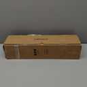 Black Double Curtain Rod, 36 to 72 Inch Dual Curtain Rods with Aluminium Modern End Cap Finials, 1 Inch Adjustable Heavy Duty Window Treatment Rods, Telescopic Metal Double Drapery Pole Set