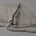 Room Divider Ceiling Mounted Curtains Track Sets Extra Wide Blackout Curtain Flexible Tracks for Bedroom Privacy Partition Separator, 1 Panel Beige Drape and White Rail, W8.3 x H7ft