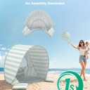 Baby Beach Tent, UPF 50+ Sun Protection Silver-Coated Pop-Up Beach Tent for Babies & Children, Automatic Instant-Setup Portable Sun Shelter for the Beach, Backyard and Travel,Green