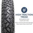 2-PCS/1-PCS 20" Fat E-Bike Tires 20x4 20x3 Compatible with 20 X 4.0 20 X 3.0 E-Bike All-Terrain Directional Tread Bicycle Tires