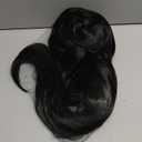 Topcosplay Womens Wig Black Straight Beehive Bouffant Wig Long Halloween Costume Party Wigs