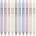 2 x Aisibeiger 0.5mm Gel Pens Black Ink Pen Gel Retractable Pens for Smooth Writing Office Supplies (12-count)