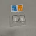 Misxi 2 Pack Hard PC Case with Tempered Glass Screen Protector with Button Compatible with Apple Watch SE 3 SE 2 SE Series 6 Series 5 Series 4 40mm - Crystal Transparent