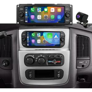 2+64G for Dodge Ram 1500/2500/3500 Radio 2002 2003 2004 2005, Jeep Wrangler JK Radio 2003-2006, Grand Cherokee 1999-2004, Liberty 2002-2007, Chrysler Touch Screen Stereo Wireless Carplay Android Auto