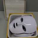EVFOFO Red Light Therapy Mask for Face, 7 Custom Modes with 850nm Infrared & 630nm Red Light, Portable LED Face Mask Light Therapy with Timer for Home Use, White