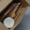 350 Pcs Camping Wood Grain Slice Tableware for 50 Guests Rustic Camo Hunter Plates Disposable Napkins Cups Plates Cutlery Hunting Plastic Knives Fork Spoon for Camping Party