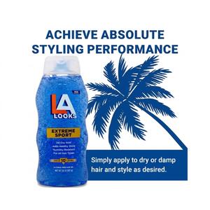 L.A. Looks Sport Xtreme Hold Gel, Hold Level 10+, 20-Ounce, Pack of 4