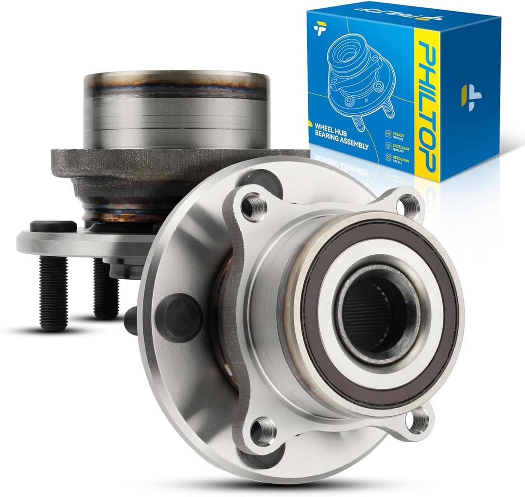 PHILTOP Front 513267 Wheel Bearing and Hub Assembly 5 Lugs for Honda Pilot 2009-2015, Acura MDX 2007-2013, Acura ZDX 2010-2013, Wheel Hub Assemblies 2 PCS