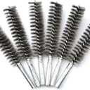 6pcs Pipe Cleaning Brush Set Stainless Steel Bristles, Stainless Steel Pipe Brush for Auto Parts,Bottles, Tubes, Etc.(4/5" 20mm)