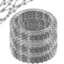 410FT Galvanized Steel Razor Wire Ribbon Barbed Concertina, 82 Feet per Roll 5 Pcs
