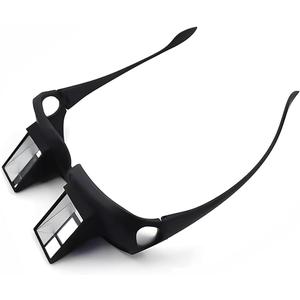 Lazy Glasses, Prism Glasses, Laying Down Reading Glasses for Bed, 90 View for TV, Phone & Books, Fits Over Prescription Glasses