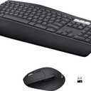Logitech MK850 Performance Wireless Keyboard and Mouse Combo for Windows, macOS & ChromeOS, Bluetooth & 2.4 GHz USB Receiver, Full-Size Ergonomic Keyboard, Multi-Device, Cushioned Palm Rest Graphite