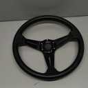 Universal Racing Steering Wheel, 13.8 Inch 6 Bolt Anti-Slip Leather and Aluminum Gaming Steering Wheel with Horn Button for Racing/Car Sim Driving/JDM Sports Racing Steering Whee black