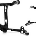 For Ram 1500 2013 14 15 16 17 2018 Fog Light Bracket Set Driver and Passenger Side | w/Steel Bumper | 2-Pieces | Replacement For CH1061108 | 68232454AA