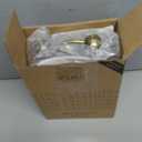 Vine Creations Clear Glass Soap Dispenser, 2 Pack Kitchen Soap Dispenser Set with Stainless Steel Pump, 16 oz Dish Soap and Hand Soap Dispensers for Bathroom with Waterproof Labels (Clear Bottle / Brushed Brass Pump)