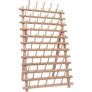 Threadart 66 Large Cone Wood Thread Rack, Freestanding or Wall, Storage