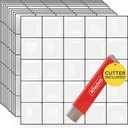 XFasten Square Peel and Stick Tiles - 10pcs 12' x 12' White Kitchen and Bathroom Backsplash
