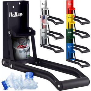 Mckay 16 Oz. Metal Can Crusher, Can Crusher Wall Mounted, Can Crushers for Recycling WallMounted Smasher for Aluminum Seltzer, Soda, Beer Cans and Bottles, Gadgets for Home  White