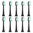 Everystep Replacement Toothbrush Heads 6 Pack for AquaSonic Black Series for Vibe Series Black Series pro, and for Duo Series pro Electric Toothbrush,Balck