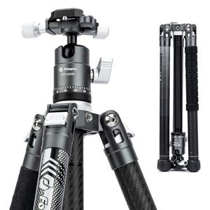 Fotopro Carbon Fiber Tripod for Camera 2lbs Ultralight 62 Inch Travel Camera Tripod Max Loads Up 22lbs X-Aircross 3 Grey