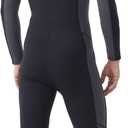 Hevto Wetsuits Men 3/2mm Neoprene Front Zip Shorty Full Wet Suit in Cold Water for Swimming Surfing Diving Keep Warm