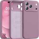 Ktele Magnetic for iPhone 17 Pro Case [Compatible with Magsafe] [Premium Silicone Satin-Smooth Touch] Slim Shockproof Anti-Scratch Microfiber Lining Case, 6.3 inch, Lavender Purple