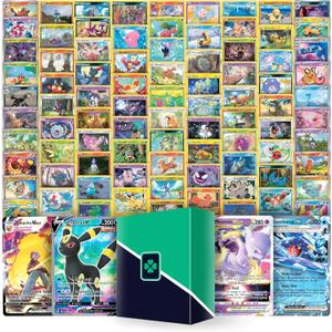 Starter TCG Bundle - 100 Cards Including 1 Ultra Rare, 9 Holos and Lucky Loot Deck Box