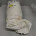 Bed Skirt Queen Size Ruffled Bed Skirts with Split Corners, 14 Inch Drop Dust Ruffle Bed Skirt with Platform, Tufted Boho Bed Skirting Queen Size, Striped, Ivory, 14" Queen