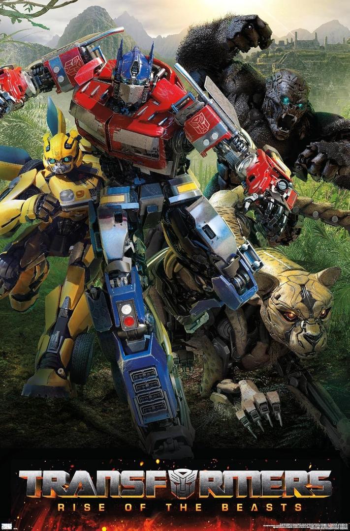 Hasbro Transformers: Rise of the Beasts - Big 4 Wall Poster, 34L" x 22.4W", Unframed Version
