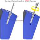 Screw Removal for Cell Phone, Rechargeable,Broken Screw Extractor for iPhone,4 Tungsten Steel Drill Bits(2.35mm) for Removing Stripped Screws Laptop Electronic Products Repair Kit, DIY Repair