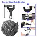 420 Motorcycle Chain 132 Links - 420 Chain for 50 70 90 110 125cc 212cc TaoTao Coolster Apollo Baja Kazuma Chinese ATV, 420 Chain for Mini Bike Go Kart, Free Chain Breaker Included
