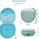 Kids Headphones Case Compatible with JBL Junior 320 / Junior JR 320BT / iClever BTH12 / HS19 / BTH26 / JoySpark-T5 / Candy Bila BH03 / EarFun/IMYB/MIDOLA MD-B01/Noot Kids Headphones, Green (Case Only)