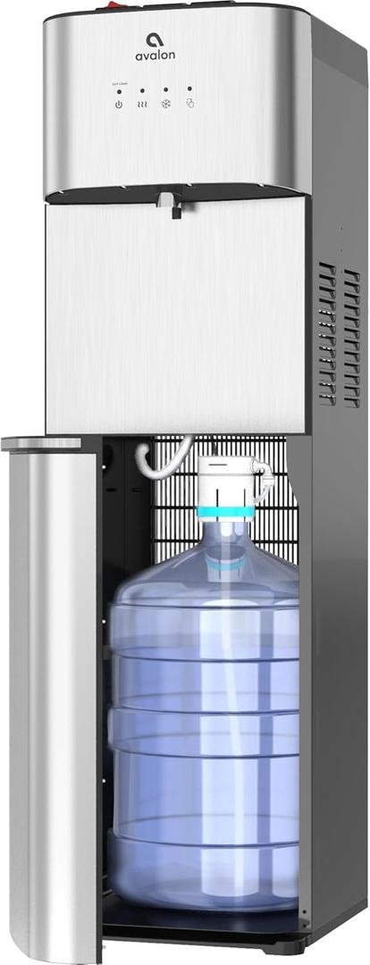Avalon B3BLOZONEWTRCLR Limited Edition Self Cleaning Water Cooler Water Dispenser - 3 Temperature Settings - Hot, Cold & Room Water, Durable Stainless Steel Construction, Bottom Loading - UL/Energy Star Approved