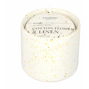 Foundry Candle Co. Cotton Flower & Linen, 16Oz
