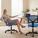 OLIXIS Armless Home Office Chair, Ergonomic Small Desk Chair, 1 Pack