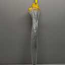 totes Adult Clear Bubble Umbrella with Dome Canopy and Lightweight Wind and Rain Protection (Lemonade)
