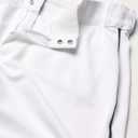 Baseball Pant with Braid (White, XL)