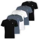 BROOKLYN + JAX Men’s Dry-fit Moisture Wicking Active Crew Neck T-Shirt Pack Of 5, Medium