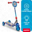 Huffy Toddler 3-Wheel Scooter for Kids, Multiple Colors & Licensed Character Graphics, Ages 3+, Durable Steel Frame, Wide Non-Slip Deck, Stable Lean-to-Steer Design, Light-Up Options, Girls/Boys