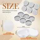 Reallnaive Mini Burger Press with 200 Patty Papers and 6 Storage Containers 6 Slots Meat Sausage Patty Maker Paper Sheets Set for Small Burger Barbecue, Make 6 Pieces at Once