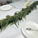 Artificial Real Touch Deluxe Norfolk Pine Garland Christmas Garland for Mantle Garland Greenery Christmas Garlands 106''(1pcs)