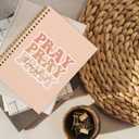 hold fizz Pink Spiral Bible Journal Notebook, Scripture Prayer Journal Christian Gifts for Women Church Notes, Bible Study Supplies Journaling Notebook, Spiral Notebook 5.5 x 8.3