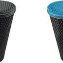 MIE 24 oz Tumbler Replacement Lid - Compatible for Starbucks Studded Diamond Grid Venti Cold Drink Tumbler Lid, Cup Lid