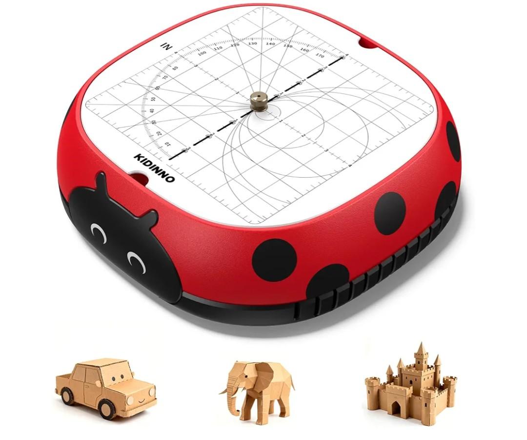 Safe Power Cardboard Cutter for Kids, STEM + STEAM Educational Toy for Boys and Girls Ages 5+, Upcycled Tool for DIY Cardboard Projects, Engineering & Creativity