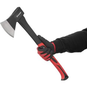 INTERTOOL 24-Inch Chopping Axe | Medium Size Felling Ax for Wood Splitting & Camping | Shock Absorbing Fiberglass Handle with Sheath | HT-0263