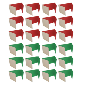 Flipside Products Mini 18" 1 Ply Corrugated Red and Green Project Boards for Christmas Crafting Projects, Holiday Events, Trifold Presentations for School Projects and Arts and Crafts, Pack of 12