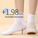 Womens Platform Sneakers Comfortable Casual Arch Casual Tennis Walking Shoes White Beige US 6
